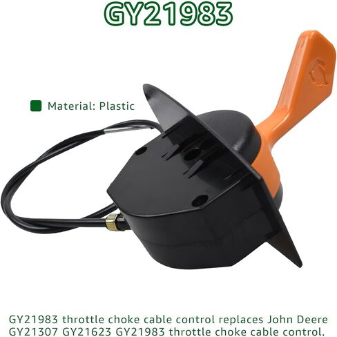 GY21983 خنق كابل التحكم لجون ديري D100 D105 D110 D120 X105 X115R X125 X145 دفع سحب كابل in Kuwait