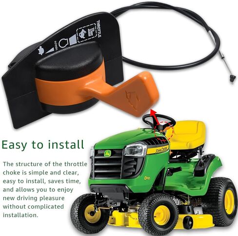 GY21983 خنق كابل التحكم لجون ديري D100 D105 D110 D120 X105 X115R X125 X145 دفع سحب كابل in Kuwait