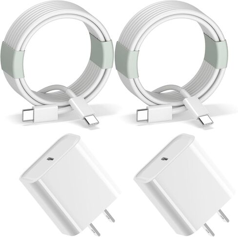 Fast USB C Charger for iPad Pro, 20W Fast iPad Charger Block with 6FT USB C to USB C Cable for iPad Pro 12.9/11 inch(2022/2021/2020),Air 5th/4th,Mini 6th,10th,iPhone 15,15 Plus,15 Pro,15 Pro Max in Kuwait