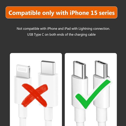 Fast USB C Charger for iPad Pro, 20W Fast iPad Charger Block with 6FT USB C to USB C Cable for iPad Pro 12.9/11 inch(2022/2021/2020),Air 5th/4th,Mini 6th,10th,iPhone 15,15 Plus,15 Pro,15 Pro Max in Kuwait