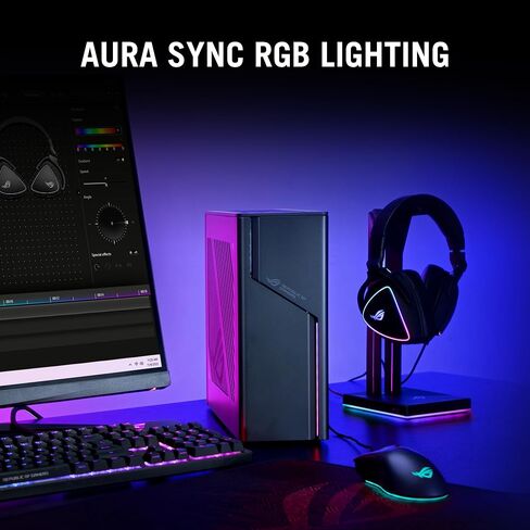 كمبيوتر مكتبي للألعاب ASUS 2023 ROG G22CH DB776، عامل صغير الحجم، Intel Core i7-13700F، NVIDIA GeForce RTX 4070 Dual، 1 تيرابايت SSD Gen 4، ذاكرة الوصول العشوائي DDR5 16 جيجابايت، Windows 11، G22CH-DB776، رمادي in Saudi Arabia