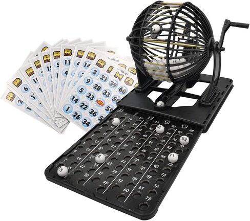 مجموعة ألعاب Yuanhe Classic Bingo - قفص بينجو، لوحة رئيسية، بطاقات بينجو، كرات بينجو in Kuwait