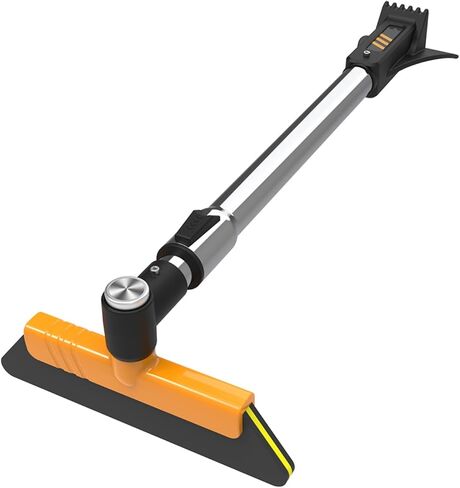 37.4'' Ice Scraper and 12 Gear Extendable Snow Brush for Car Windshield with 360° Pivoting Brush Head for Car Auto Truck SUV in Saudi Arabia