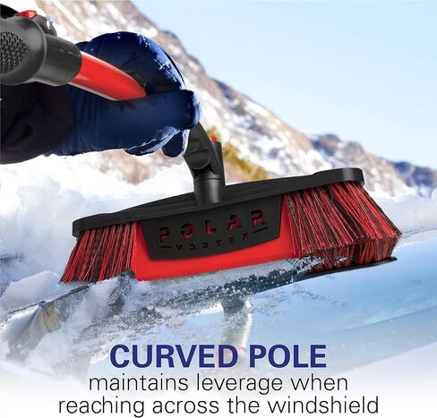 فرشاة ثلج قابلة للتمديد للسيارة ومكشطة الثلج من مالوري 14186 مل Maxx-Force 52 بوصة، باللون الأحمر in Kuwait