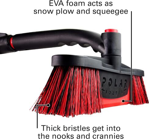 فرشاة ثلج قابلة للتمديد للسيارة ومكشطة الثلج من مالوري 14186 مل Maxx-Force 52 بوصة، باللون الأحمر in Kuwait