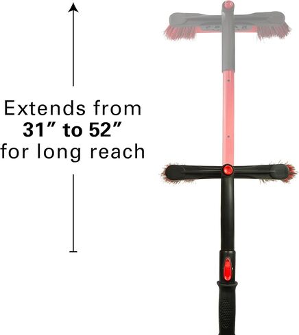 فرشاة ثلج قابلة للتمديد للسيارة ومكشطة الثلج من مالوري 14186 مل Maxx-Force 52 بوصة، باللون الأحمر in Kuwait