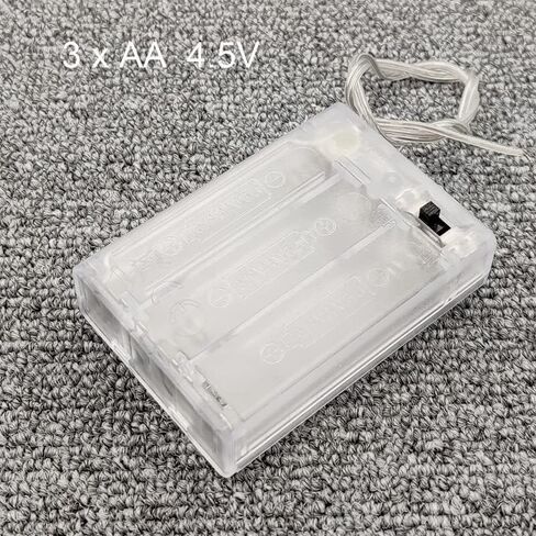 Battery Case Holder,3 AA Battery Holder with Switch, 2PCS 4.5V Battery Holder with Switch, 3X 1.5V AA Battery Holder and Switch in Saudi Arabia