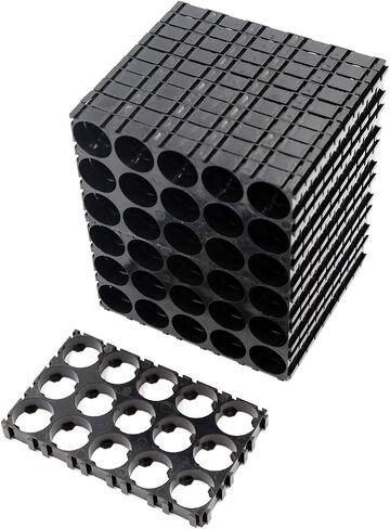 Bestol 3x5 خلية/4x5 خلية/2xCell/3xCell/18x6x50x1 خلية 18x6x50 بطاريات فاصل يشع قذيفة بلاستيكية حامل الحرارة قوس (100 قطعة قوس ثلاثي) in Kuwait