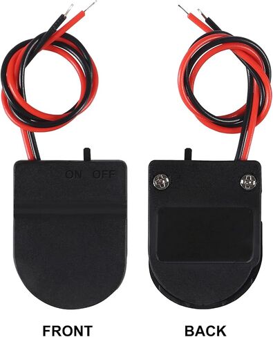 20pcs Button Battery Holder Coin Cell Battery Holder with Switch 1X CR2032 Battery Holder Battery Storage Boxes Cover with Leads On ON-Off Switch Socket Container CR2032 3V-Black in Saudi Arabia