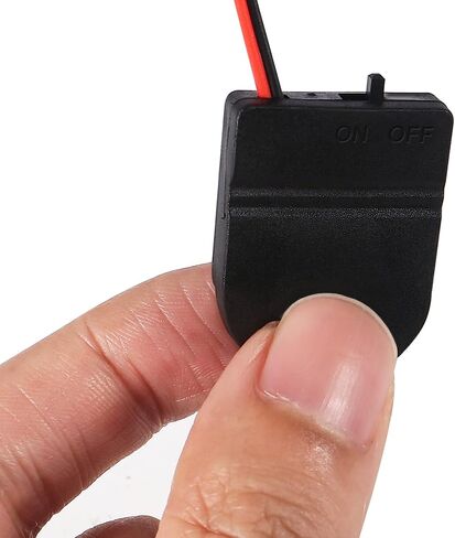 20pcs Button Battery Holder Coin Cell Battery Holder with Switch 1X CR2032 Battery Holder Battery Storage Boxes Cover with Leads On ON-Off Switch Socket Container CR2032 3V-Black in Saudi Arabia
