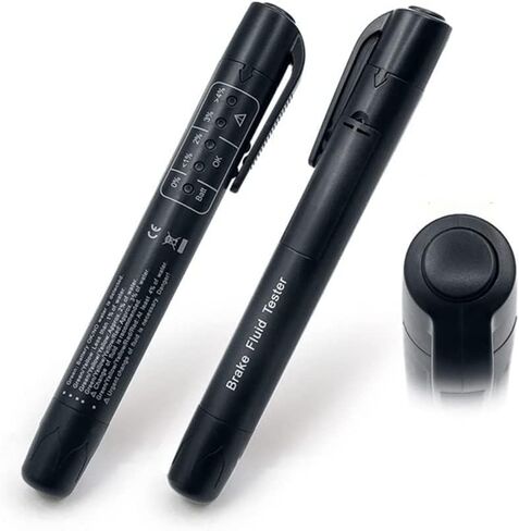 جهاز اختبار سائل الفرامل، محلل رطوبة الزيت السائل الهيدروليكي مع 5 مؤشرات LED لفحص جودة الزيت، أداة اختبار تشخيص الفرامل التلقائي لـ DOT3 / DOT4 / DOT5 in Kuwait