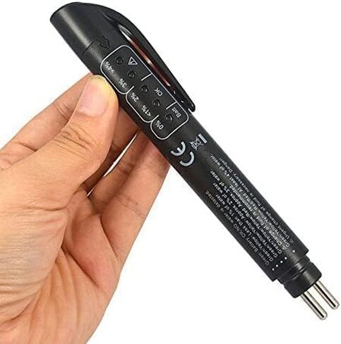 جهاز اختبار سائل الفرامل، محلل رطوبة الزيت السائل الهيدروليكي مع 5 مؤشرات LED لفحص جودة الزيت، أداة اختبار تشخيص الفرامل التلقائي لـ DOT3 / DOT4 / DOT5 in Kuwait