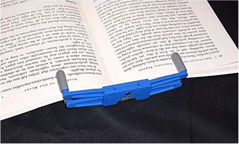 حامل صفحات الكتب المحمول للقراءة بدون استخدام اليدين في السرير، أثناء التنقل، على جهاز المشي ودراجة التمرين - يعمل على الأغلفة الصلبة، والأغلفة الورقية، والمجلات، والقصص المصورة، والفنون، والبيانو، وكتب الوصفات in Kuwait