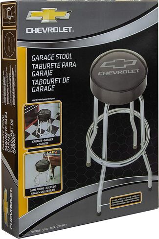 Plasticolor 004790R01 Black/Grey Garage Stool (Chevrolet) in Saudi Arabia