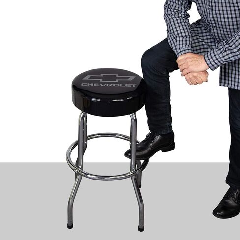 Plasticolor 004790R01 Black/Grey Garage Stool (Chevrolet) in Saudi Arabia