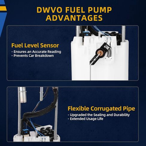 مضخة وقود DWVO متوافقة مع 2004-2007 Chevy Tahoe GMC Yukon Cadillac Escalade 4.8L 5.3L 6.0L 6.2L (مع محركات البنزين فقط) in Saudi Arabia