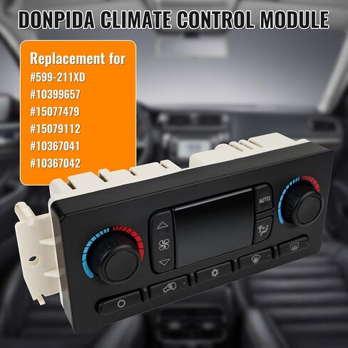 599-211XD Climate Control Module Compatible with Chevy Silverado Suburban Avalanche GMC Sierra Yukon Cadillac Escalade Control Panel Replacement for OE 10367041,10367042,10399657 in Saudi Arabia