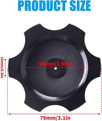 JINGKE CNC Aluminum Gas Fuel Tank Cap with Breather Valve for 50cc 70cc 90cc 110cc 125cc 140cc 150cc 160cc Pit Dirt Motor Bike Dirt Bike ATV Taotao SSR Roketa (BLACK)… in Saudi Arabia