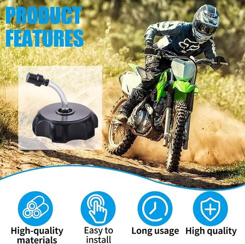 JINGKE CNC Aluminum Gas Fuel Tank Cap with Breather Valve for 50cc 70cc 90cc 110cc 125cc 140cc 150cc 160cc Pit Dirt Motor Bike Dirt Bike ATV Taotao SSR Roketa (BLACK)… in Saudi Arabia