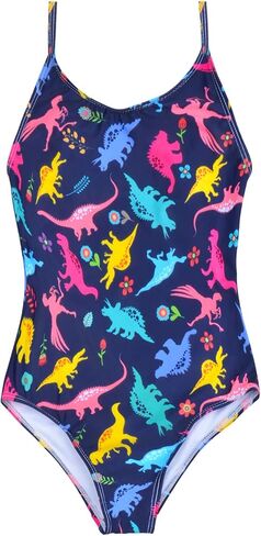 ملابس سباحة للفتيات من PASHOP قطعة واحدة للأطفال من عمر 4 إلى 8 سنوات، ملابس سباحة للفتيات الصغيرات مع حزام قابل للتعديل in Kuwait