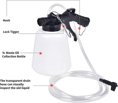 Aain TM06 Vacuum Brake Bleeder, Brake Fluid Bleeder Kit with Hanging Hook in Saudi Arabia