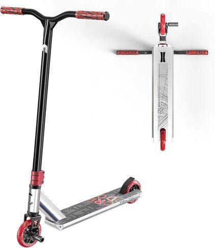 سكوتر احترافي - سكوتر حيلة - مصمم للأولاد والبنات، خدعة للمراهقين - سكوتر احترافي للأطفال بعمر 8 سنوات فما فوق ومناسب للراكبين من جميع المستويات in Kuwait