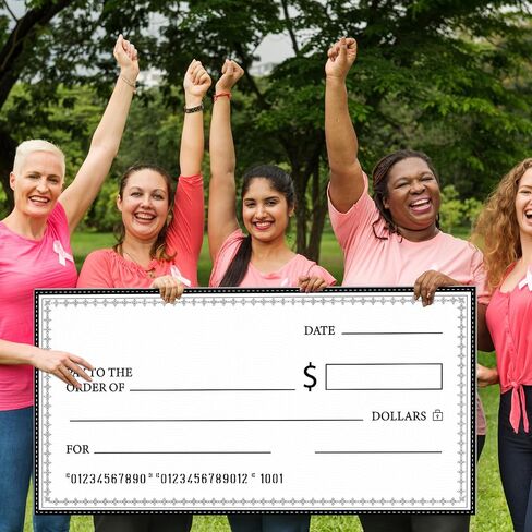 2 Pcs Giant Check 60 x 30 Inches Dry Erase Big Check for Presentation with Dry Erase Marker Reusable Oversized Fake Checks Giant Blank Checks for Donation Prize Award Fundraiser Charity in Saudi Arabia