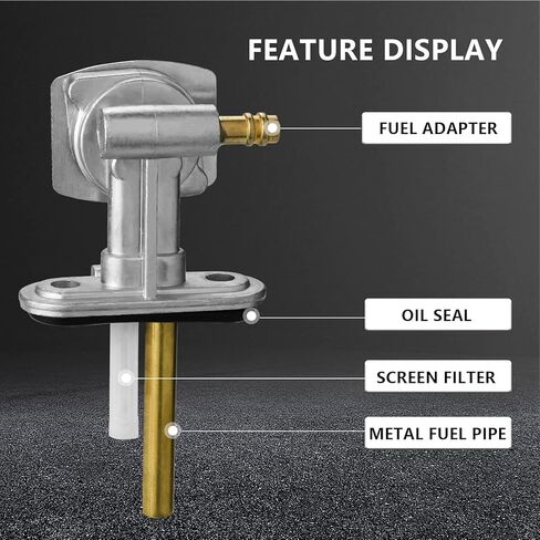 صمام الوقود بيتكوك لكاواساكي بايو 220 250 300 البراري 300 360 400 سوزوكي LTZ 250 400 ياماها TTR 90 125 225 ATV دراجة نارية الوقود بيتكوك الغاز صمام إيقاف التبديل in Kuwait