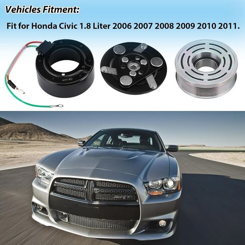 AC Compressor Clutch Assembly Kit Endxedo AC Compressor Clutch Replacement for 2006-2011 Honda Civic 1.8L in Saudi Arabia