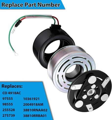 AC Compressor Clutch Assembly Kit Endxedo AC Compressor Clutch Replacement for 2006-2011 Honda Civic 1.8L in Saudi Arabia