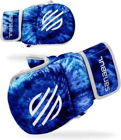 Sanabul Funk Strike Tie Dye 7oz Hybrid MMA Gloves for Sparring | Training Gloves for Men and Women | Gel-Infused Impact Protection | Kick Boxing Grappling Combat Sports MMA Gloves in Saudi Arabia