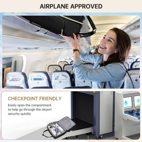 حقيبة كمبيوتر محمول متدحرجة للنساء بعجلات دوارة، حقيبة كمبيوتر متدحرجة مقاس 15.6 بوصة، حقيبة دفل للنساء أثناء السفر والعمل in Kuwait