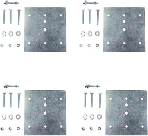 مجموعة تركيب لوحة المسار E الآمنة للغاية من DC Cargo، 8 عبوات | اللوحة الخلفية لتركيب السكك الحديدية E-Track، والمسامير، والصواميل، والغسالات in Kuwait