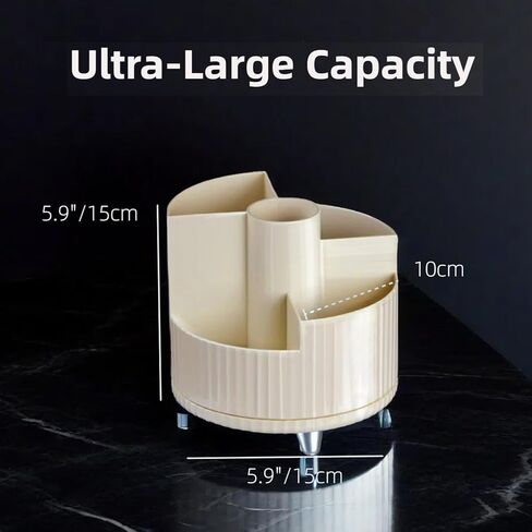 منظم مكتب BLIENCE، 5 فتحات 360 حامل للتحكم عن بعد للتلفزيون / العلبة، كوب قلم رصاص مقطوع، حامل قلم للطاولة، صندوق تخزين اللوازم الفنية للقرطاسية، مشغل الوسائط، أجهزة التحكم في السخان، المنزل، المكتب in Kuwait