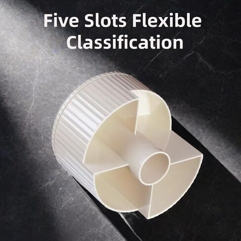 منظم مكتب BLIENCE، 5 فتحات 360 حامل للتحكم عن بعد للتلفزيون / العلبة، كوب قلم رصاص مقطوع، حامل قلم للطاولة، صندوق تخزين اللوازم الفنية للقرطاسية، مشغل الوسائط، أجهزة التحكم في السخان، المنزل، المكتب in Kuwait