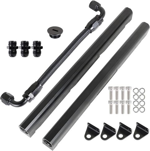 labwork -8AN Black Aluminum Fuel Rails Kit Replacement for LS1 LS6 in Saudi Arabia