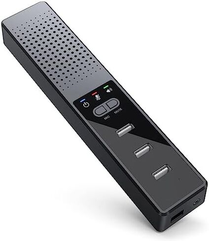 3 in 1 Computer Speaker with Microphone, USB Powered PC Speakers for Smart Home Office and Online Study,Portable and External Computer Speakers with Hubs,Plug &Play. in Saudi Arabia