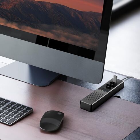 3 in 1 Computer Speaker with Microphone, USB Powered PC Speakers for Smart Home Office and Online Study,Portable and External Computer Speakers with Hubs,Plug &Play. in Saudi Arabia