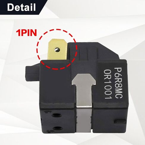 استبدال مرحل الضاغط 1Pin P6R8MC P6R8MCOR1001 PTC متوافق مع ضاغط مزيل الرطوبة لثلاجة LG Magic Chef 6748C-0003D 6749C-0014E PS9865140 AP5949339 in Kuwait