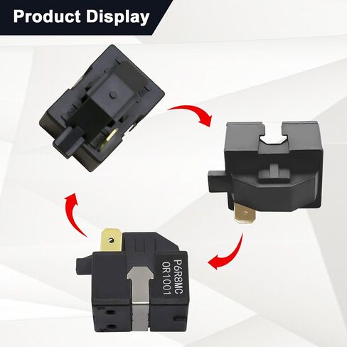 استبدال مرحل الضاغط 1Pin P6R8MC P6R8MCOR1001 PTC متوافق مع ضاغط مزيل الرطوبة لثلاجة LG Magic Chef 6748C-0003D 6749C-0014E PS9865140 AP5949339 in Kuwait