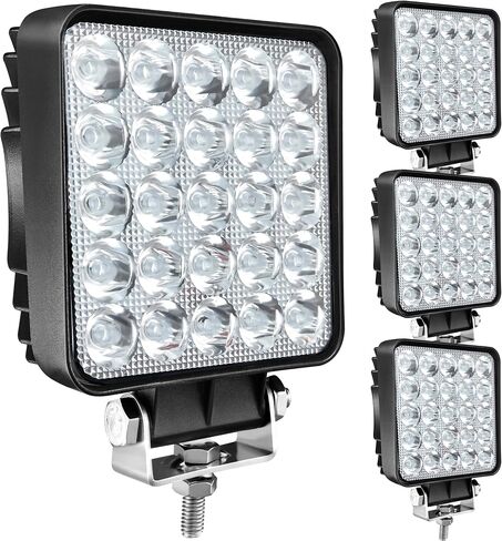 LED Work Lights for Truck Tractor, 75W 7000lm 4 Inch Square LED Light Pods Cube Waterproof LED Off-Road Light Bar for Car Boat ATV UTV RV Golf Cart Lawn Mower 12V 24V,10Pack in Saudi Arabia