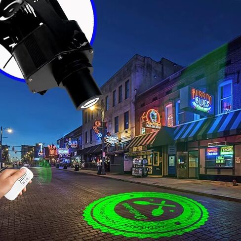 جهاز عرض GOBO بشعار LED بقدرة 60 وات IP67 مقاوم للماء بتأثير DJ، يتضمن زجاج GOBO مخصص مجاني لعرض الصور الداخلية والخارجية لمتاجر شركات الفنادق وإعلانات الزفاف in Kuwait