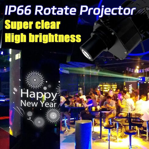 جهاز عرض GOBO بشعار LED بقدرة 60 وات IP67 مقاوم للماء بتأثير DJ، يتضمن زجاج GOBO مخصص مجاني لعرض الصور الداخلية والخارجية لمتاجر شركات الفنادق وإعلانات الزفاف in Kuwait