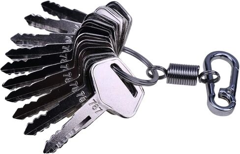 ZTUOAUMA 10X Ignition Keys #787 with Key Chain TR261434 Compatible with Komatsu Excavator Dozer Loader Kalmar Dressta Sakai Models 2019 in Kuwait