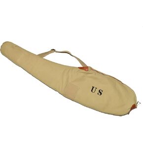 U.S. WWII M1 Carbine Carry Case with Strap Marked U.S. Khaki