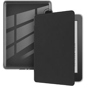 Case for 6" Kindle (10th Generation-2019 Release), Ultra Clear Soft Flexible Transparent TPU Back Cover with Auto Sleep/Wake for Kindle (Model NO. J9G29R), Black