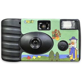 35mm Disposable Camera ISO400 18 Exposures Birthday Party Concert Travel Anniversary Party Supplies Vacation Gift Kids Toys (Cartoon Characters)