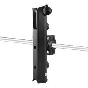 Fishing Pole Holder, Adjustable Rod Holders, Rotatable Plastic Fishing Rod Holder for Ice Fishing, Fishing Boat, Fishing Chair, Bicycle (Black)