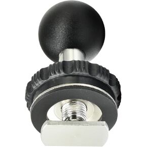 1" Ball Mount for Track with T-Bolt Attachment Compatible with RAM Mount B Size Double Socket Arm