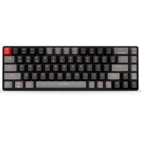Dual Mode 2.4G/BT Wireless Mechanical Keyboard Red Switch Gaming Keyboard 68 Keys Black & Grey | Office Keyboard | PC Gaming Keyboards | Creamy Soft Keyboard | Mechanical Gaming Keyboard